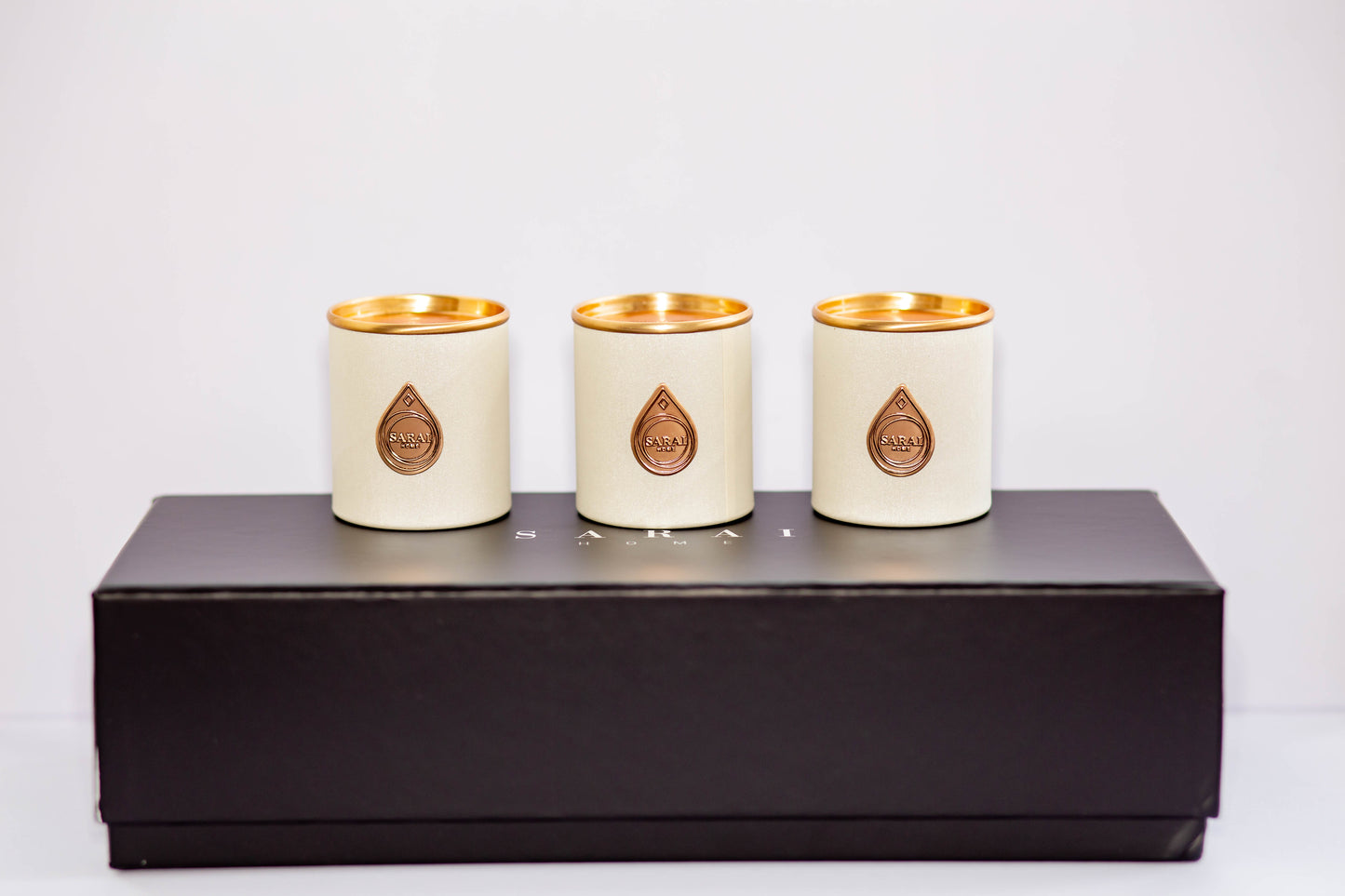 Incense Cone Trio in white & Black burner